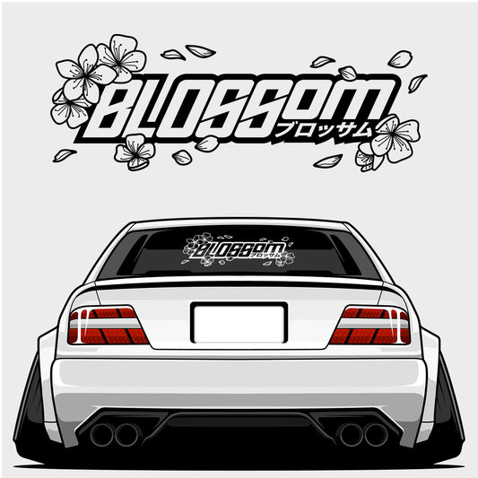 Blossom - XL Rear Window Die-Cut Sticker