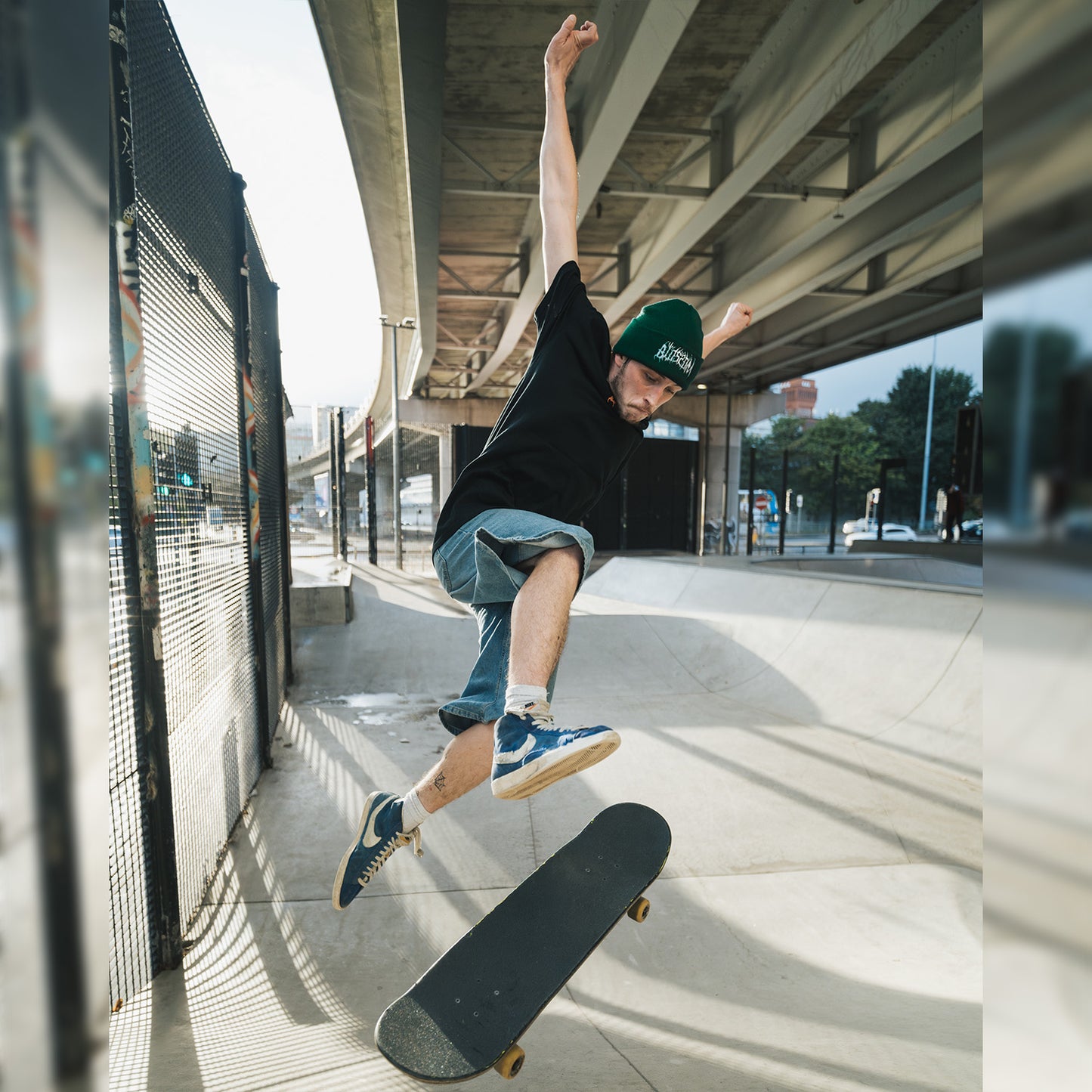 'The Skate Collection’ Beanie - Bottle Green