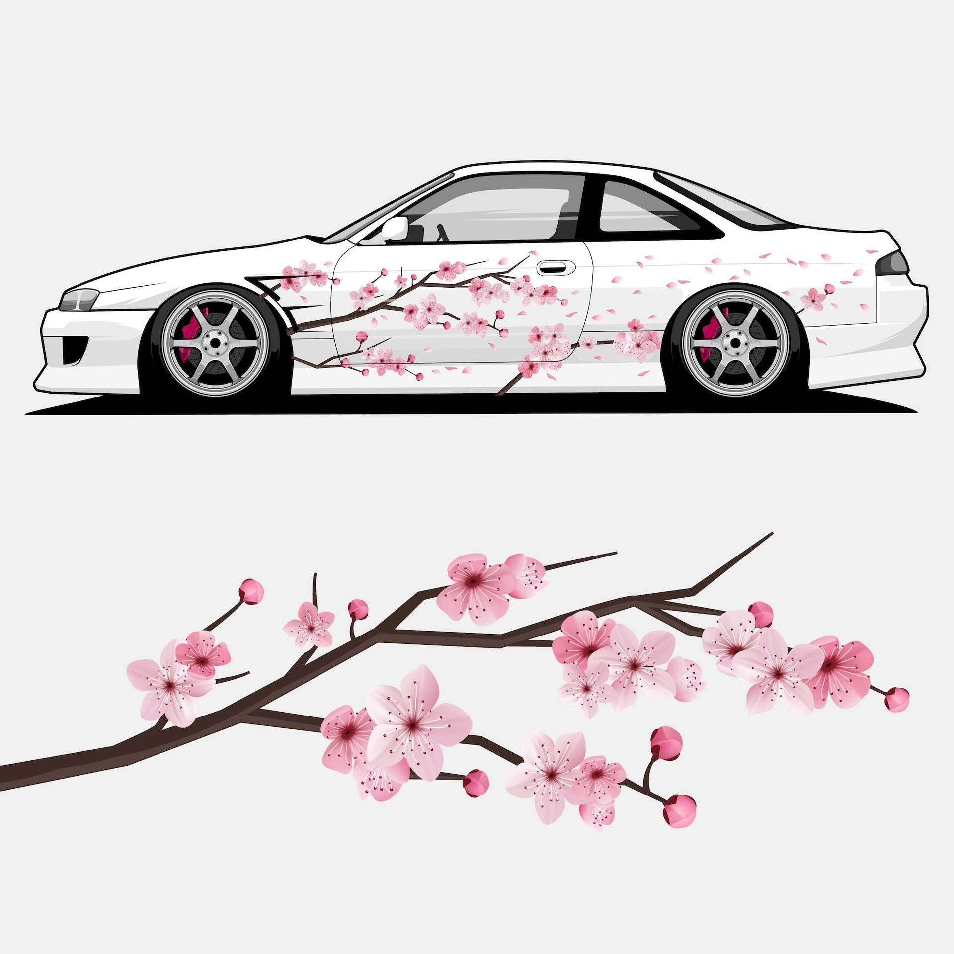 DIY Pink Cherry Blossoms - Printed Livery – Blossom Automotive